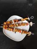 Brochetas de tofu y verdura satay