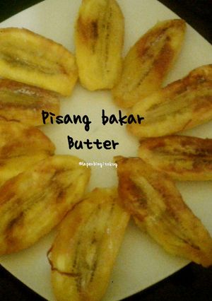 Foto resep Pisang Bakar Butter Teflon 3 bahan / cemilan resep simpel