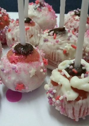Foto principal de Cake pops de fresa 🍓📍