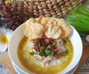 Resep Mudah Bubur Ayam Kuah Kuning Enak Sempurna