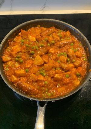Una foto de Salchichas en salsa