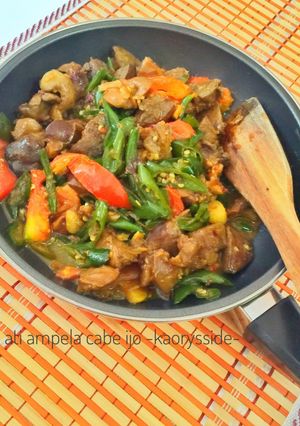 Foto resep Tumis Ati Ampela Cabe Ijo