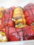 Involtini di peperoni ripieni con tonno e pane