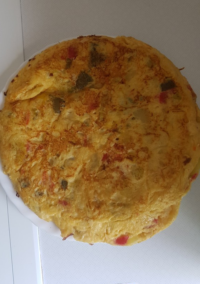 Una foto de Tortilla de patata campera en Thermomix