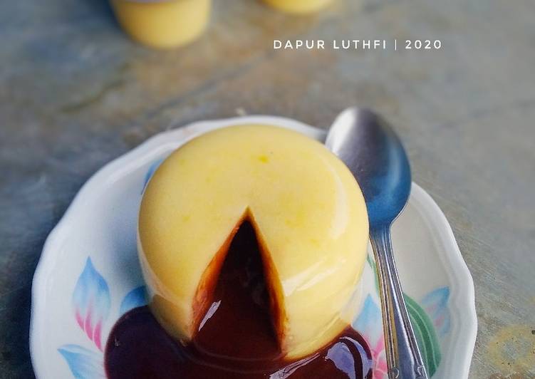 Langkah memasak Puding Lava Jagung Manis yang mudah