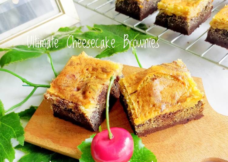 Langkah Mudah untuk Menyiapkan Ultimate Cheesecake Brownies, Lezat