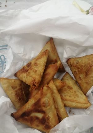 صورة لوصفة سمبوسة بالخضرة الهندية من ايدي🤗