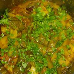 Aloo aur seem ki sabji A picture of Aloo aur seem ki sabji.