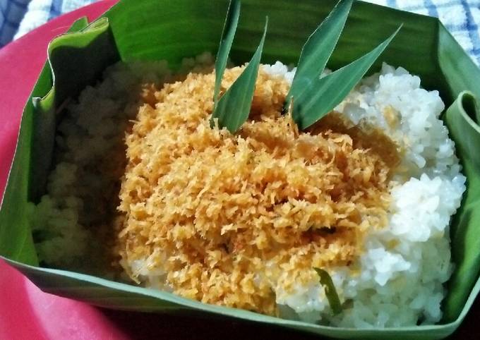 Resep: Ketan serundeng ebi pedas manis Anti Gagal