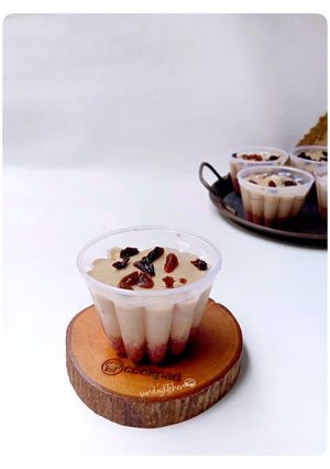 Foto resep Raisin coffe puding busa