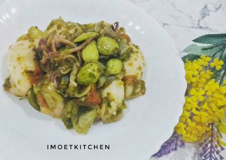 Cumi pete sambel ijo