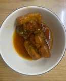 Đậu hủ dồn thịt sốt cà chua