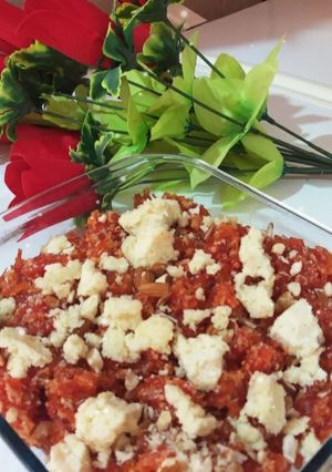 A picture of Gajar ka halwa.