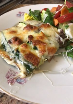 A picture of Courgettes parmigiana.