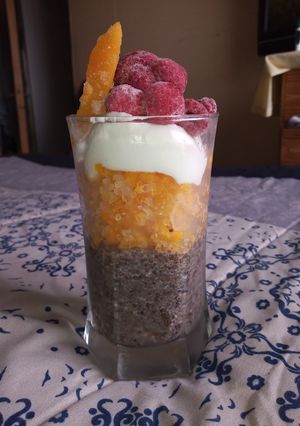 Una foto de Porridge de chía