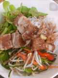 Bún Mắm Nêm with Crispy Pork