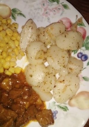 A picture of Parsley potatoes.