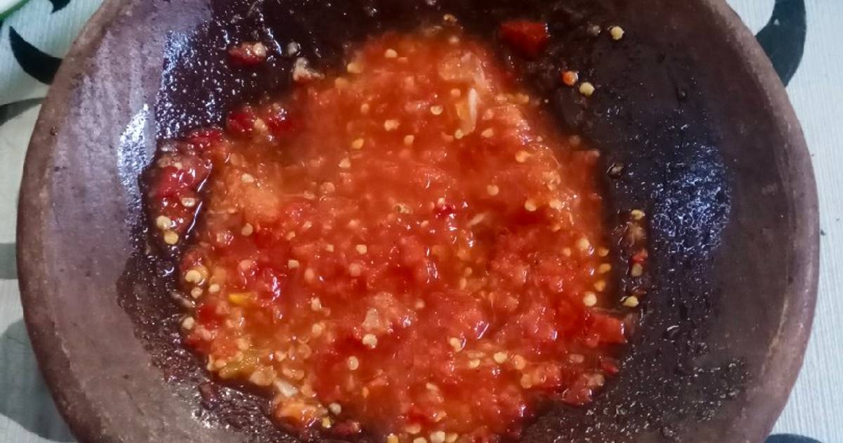 Resep Sambal Tomat Mentah Oleh Widjie Astuti Cookpad