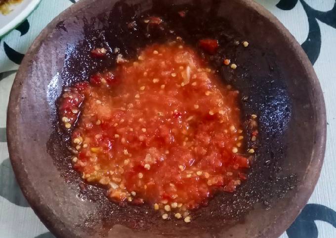 Resep Sambal Tomat Mentah Resep Sambal Tomat Mentah