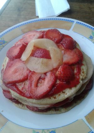 Una foto de Panqueques de avena