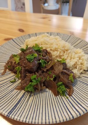 Foto principal de Higaditos de pollo encebollados