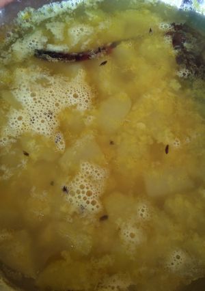 পেঁপে দিয়ে মুগের ডাল(pepe diye muger dal recipe in bengali) রেসিপির প্রধান ছবি