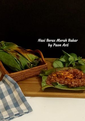 Foto resep Nasi Beras Merah Bakar