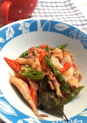 Foto resep Tumis Pedas Cumi Asin