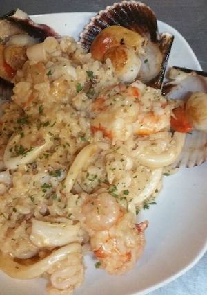 Una foto de Risotto de mar