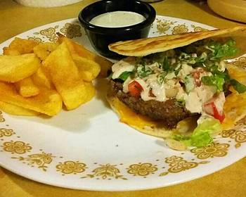 Ready to Serve Applebees Quesadilla Burger Copycat Restaurant Style