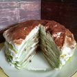 Green tea milo mille crepe