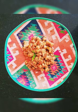 Una foto de Pollo al ajo con quinoa