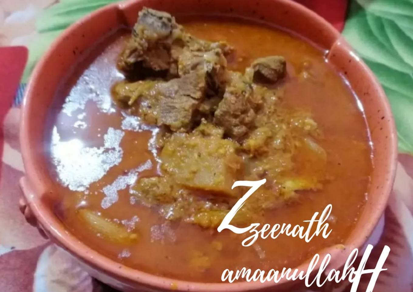 Hyderabadi Aloo Gosht Khorma