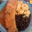 Torta capeada a la marios con vegetales