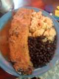 Torta capeada a la marios con vegetales
