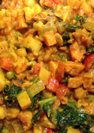 A picture of Parker's Chana Curry.