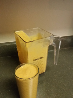 A picture of Pumpkin Pie Protein Smoothie.