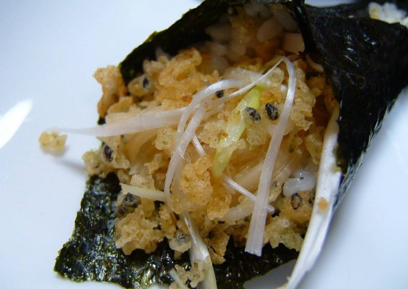 My Original Hand Rolls with Crispy Crunchy Tenkasu