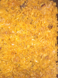 A picture of Bacon Mac n Cheese Casserole.