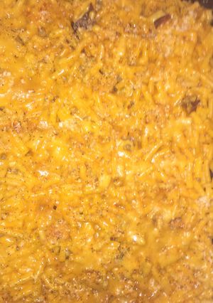 A picture of Bacon Mac n Cheese Casserole.