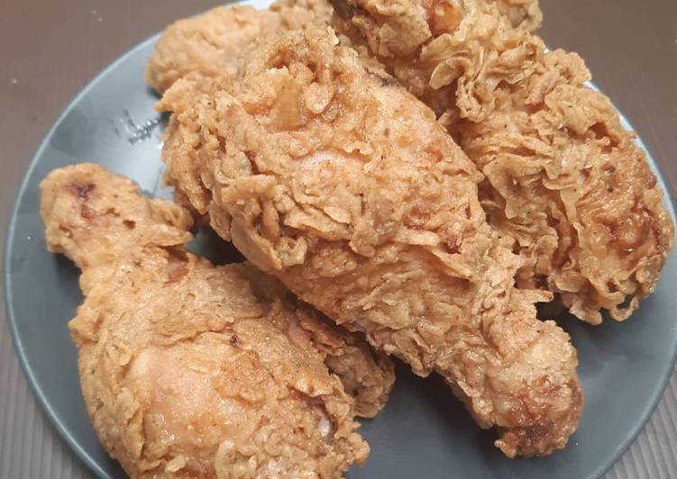 Cara Gampang Menyiapkan Ayam goreng crispy KFC, Enak Banget