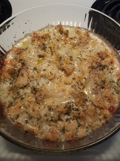 A picture of Homemade Baked Mac and Cheese.