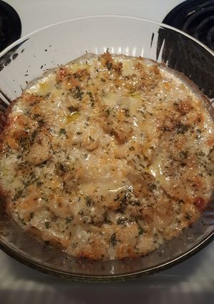 A picture of Homemade Baked Mac and Cheese.