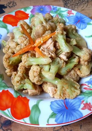Foto resep Bunga Kol Masak Bawang Putih