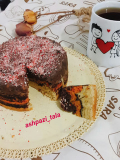 عکسی از دستور کیک مواج