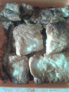 A picture of My signature bread toast.