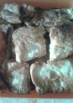 A picture of My signature bread toast.
