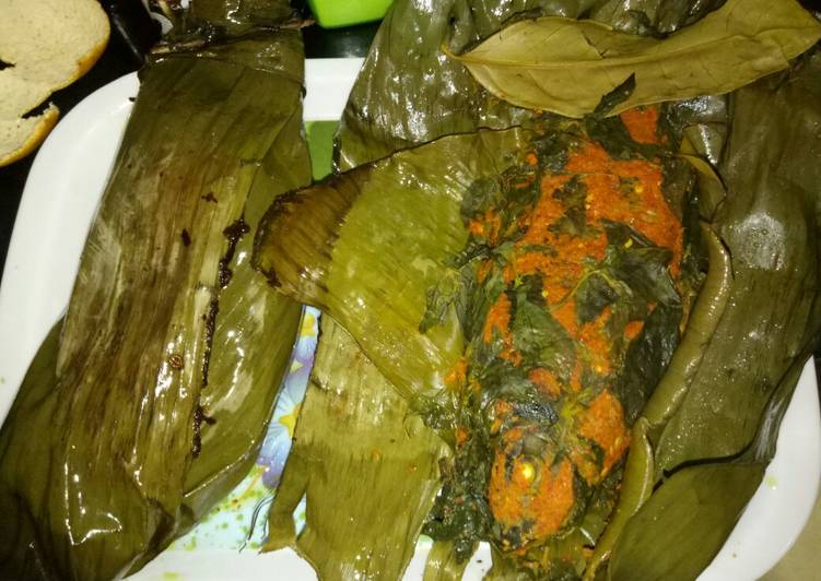 Cara buat Pepes ikan Mas mantab yang nikmat Untuk Jualan