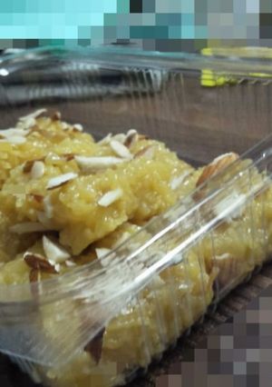 A picture of Sev burfi Mithai.