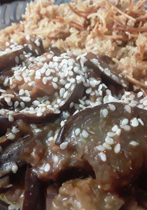 Una foto de Berenjenas salteadas!!! 🍆🍛🥘🍆